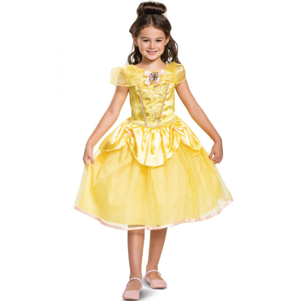 (S(110-120cm)) Girls' Fairy Tale Princess Costume – Cute Halloween Dress for Kids' Performances