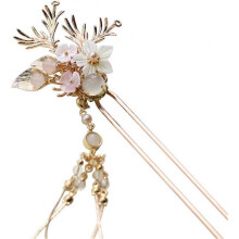 Hairpin Hair Clasp Sticks Picks Pearl Shell Handmade Classical Decoration Chinese Traditional