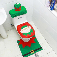 (E) Tapis De Salle De Bain De Nol, Couverture De Sige De Toilette, Decor De Joyeux Nol Pour La Maison, Produces De Nol 2021