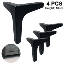 (10cm, Black) 4pack Metal Furniture Sofa Legs, Diy Furniture Feet Replacement