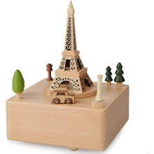 Wooden Musical Box Christmas Decorations Christmas Ornaments Valentine's Day Gift