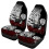 (Leopard) 2pcs Car Front Seat Covers, Breathable Car Seat Protective Cover For Men 1