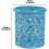 Multicolor Hollow Rose Flower Pattern Pen Pencil Pot Holder Container Storage Box(blue) 2