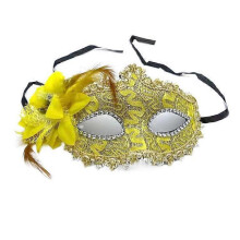 (yellow) masquerade princess mask halloween party nightclub dress up mask
