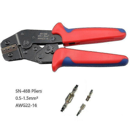 Sn-48b Ratcheting Crimping Tool Wire Crimper Plier Terminal Wire Connectors New 1