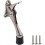 1pcs Hands- Kick Door Stop, Satin Nickel (silver) 1