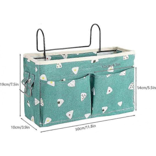 Pocket for Bunk Bed, Bedside Bag Bedside Bag, Canvas, Multifunctional,with Hook 1