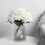 6 Pieces Silk Hydrangea Artificial Flowers Realistic Hydrangea Flowers Bouque(white) 3