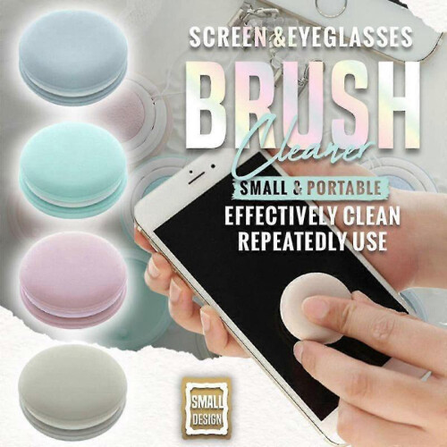 4pcs Mobile Keychain, Reusable Macaron Shape Mobile Phone Screen Glass Cleaner 1