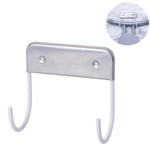 Metal Hook Wall Mount Ironing Board Holder,ironing Board Hanger,white