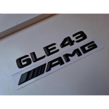 Gle43 Amg Matte Black Letter Rear Boot Badge Emblem Gle Class Mercedes Matt