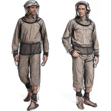 (M) 4 Pieces Mosquito Suit, Light-weight Bug Repellent Jacket Hood Pants Net Clothing Set For Men Women,outdoor Protection From Insects,flies,gnats, I