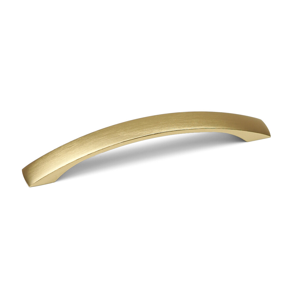 (160Mm Handle) Brushed Brass Bridge Handle & Matching Knob 5056767304047