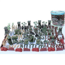 170pcs Military World War Ii 5cm Soldier Scene Model Set Figures