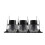 (38cm, 5pcs) Refrigerator-automatic Pusher Glide Soda Can Organizer Plastic Large Capacity Black Creative Home Storage Fridge-holds 3