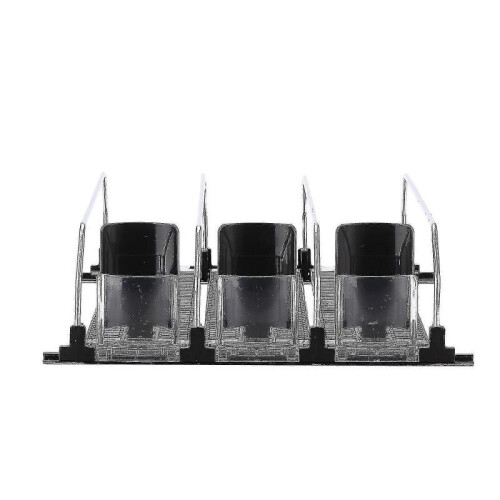 (38cm, 5pcs) Refrigerator-automatic Pusher Glide Soda Can Organizer Plastic Large Capacity Black Creative Home Storage Fridge-holds 2