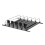 (38cm, 5pcs) Refrigerator-automatic Pusher Glide Soda Can Organizer Plastic Large Capacity Black Creative Home Storage Fridge-holds 2