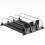 (38cm, 3pcs) Refrigerator-automatic Pusher Glide Soda Can Organizer Plastic Large Capacity Black Creative Home Storage Fridge-holds 2