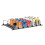 (31cm, 6pcs) Refrigerator-automatic Pusher Glide Soda Can Organizer Plastic Large Capacity Black Creative Home Storage Fridge-holds 2