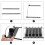 (31cm, 5pcs) Refrigerator-automatic Pusher Glide Soda Can Organizer Plastic Large Capacity Black Creative Home Storage Fridge-holds 1