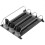 (38cm, 3pcs) Refrigerator-automatic Pusher Glide Soda Can Organizer Plastic Large Capacity Black Creative Home Storage Fridge-holds 5