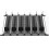 (31cm, 6pcs) Refrigerator-automatic Pusher Glide Soda Can Organizer Plastic Large Capacity Black Creative Home Storage Fridge-holds 4