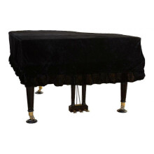 (150 to 160CM, black) Velvet Grand Piano Cover Piano Cover-antistatic Non-stick Ash