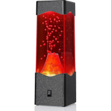 Lava Lamp for Adults, Usb Powered Volcano Lava Lamps, Room Office Desktop Decoration Mood Night Light, Novelty Gifts for Boys Girls Kids (black)