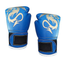 (L, Blue) Kids Boxing Gloves Youth Boxing Gloves , Boys And Girls Training Boxing Gloves For Punching Bag, Kickboxing, Muay Thai