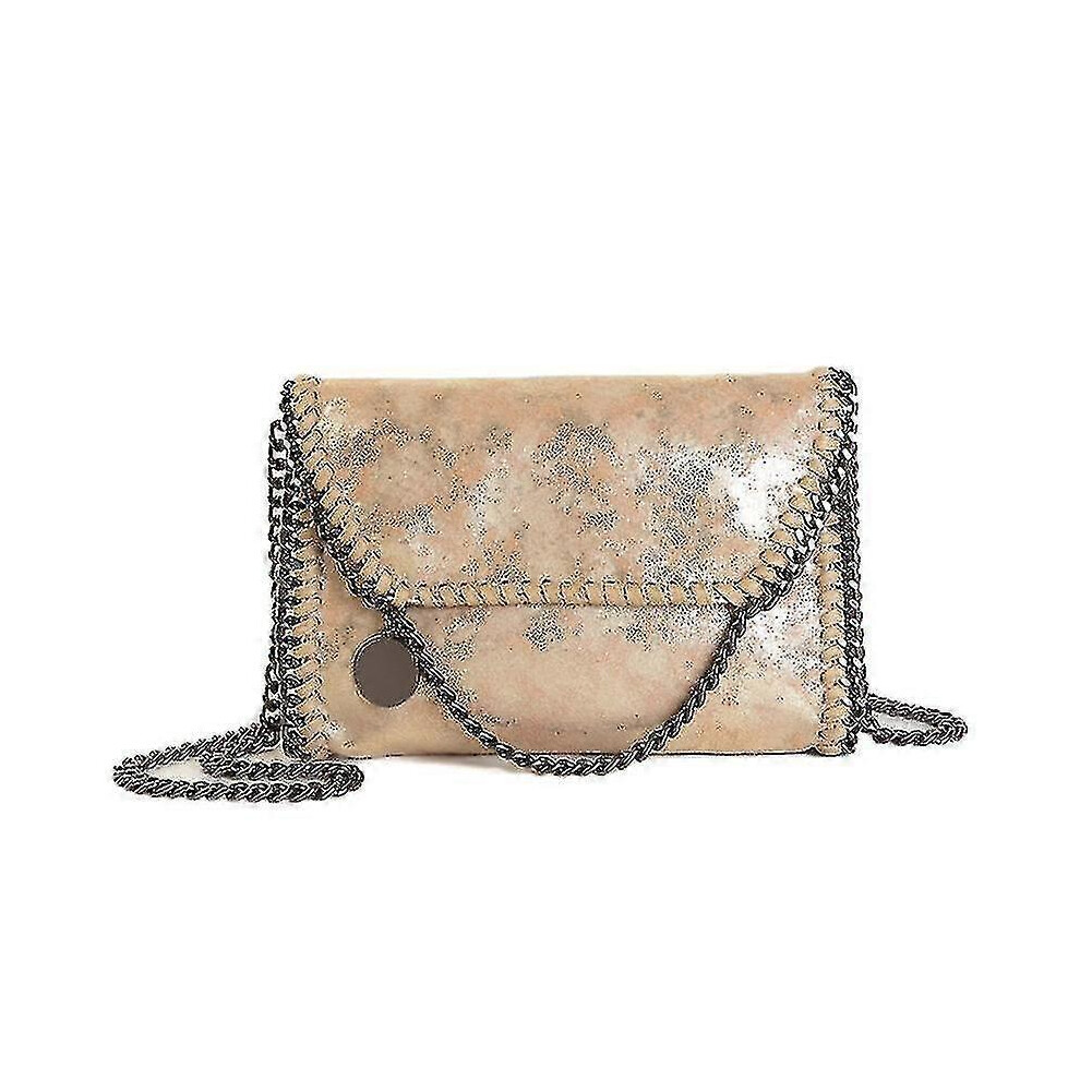 (Gold) Simple Fashion Women Shoulders Retro Handbag Purse Mobile Phone Shopping Bag Pu Leather Shoulder-image
