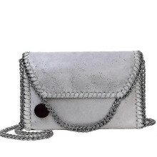 (grey) Simple Fashion Women Shoulders Retro Handbag Purse Mobile Phone Shopping Bag Pu Leather Shoulder