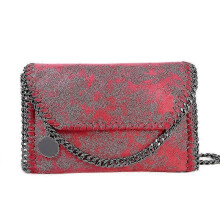 (red) Simple Fashion Women Shoulders Retro Handbag Purse Mobile Phone Shopping Bag Pu Leather Shoulder
