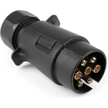 (As show, One size) 7 Pin Trailer Socket Male 7 Pin Coupling Plug for Car Trailers, Caravans, Bike Carriers