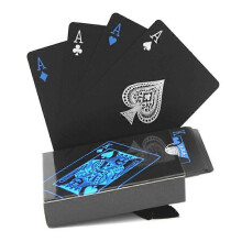 (As show, One size) Black and Waterproof Poker Game, Playing Cards, Professional Poker Game, Playing Cards, Quality Plastic Playing Cards