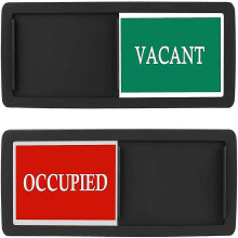 (As show, One size) Black)Vacant Busy Sign Sliding Door Sign Do Not Disturb Restroom Sign Office Sign Conference Sign for Bathroom Home Office Conference Room