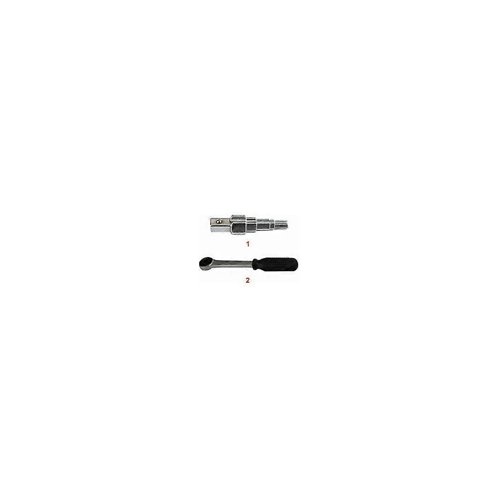 (As Show, One Size) 2Pcs Multi-Purpose Ratchet Step Wrench For Radiator Plumbing Pipes Carbon Steel 4704245261245