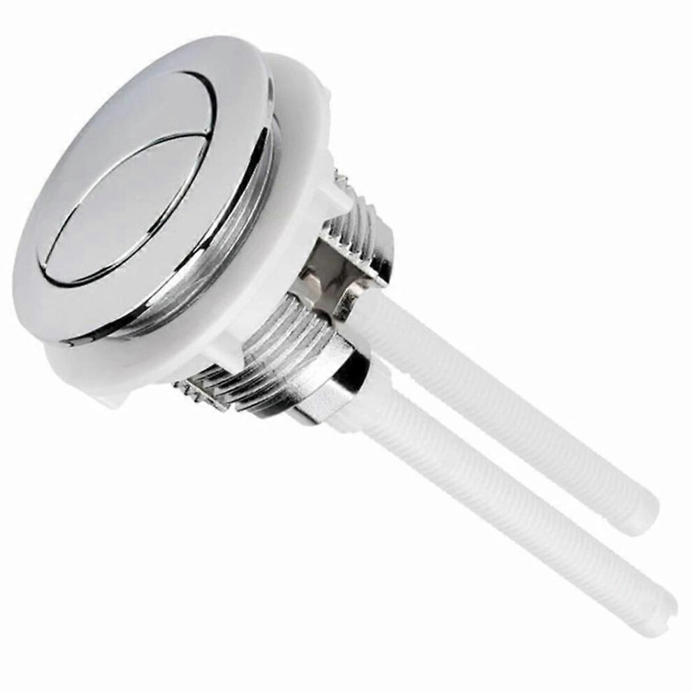 (As Show, One Size) Dual Flush Buttons For (Silver) Closestool Dual Flush Push Button For Toilet Closes Tool 4704245289010
