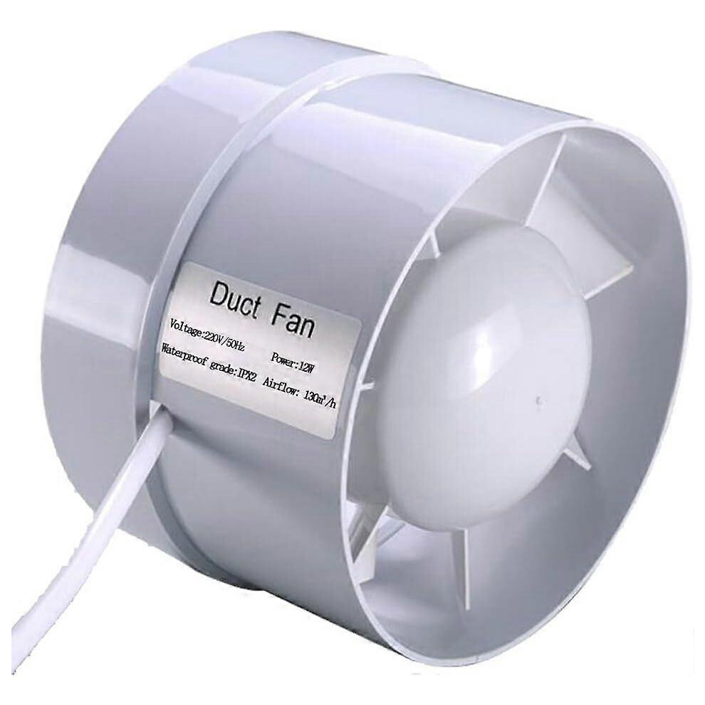 (As Show, One Size) 150Mm Quiet Air Extractor (6 Inch) 18W 320M/H Energy Efficient Mixed Flow Duct Fan For Bath, Vents, Greenhouses, Tents 4704245221461