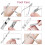 (PINK) Manicure Set 18pcs Professional Nail Clippers Kit 5