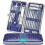 (BLACK) Manicure Set 18pcs Professional Nail Clippers Kit 2