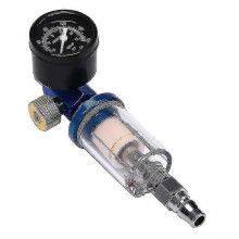 Exquisite Spray Paint Gun Kit Air Regulator Gauge In-line Air Oil Water Separator Filter Hfmqv