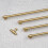 (128mm Handle) Gloss Gold Cabinet Pull Handles 40mm - 320mm 3