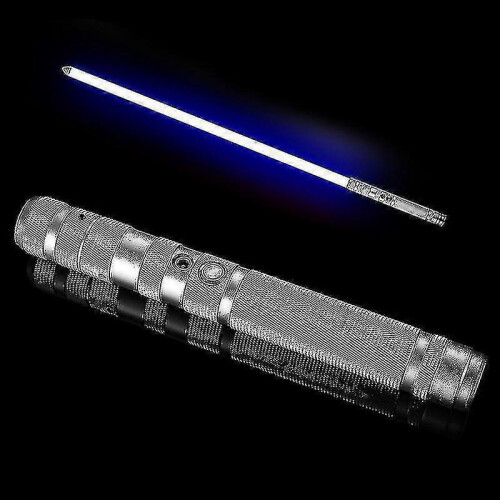 (silver) Lightsaber Rgb 7 Color Variable Electronic Lightsaber Fx Sound - Black