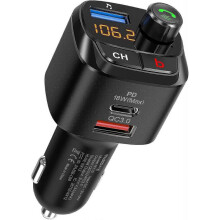 Car Bluetooth 5.0 Fm Transmitter Wireless Bluetooth Radio Adapter /car Kit