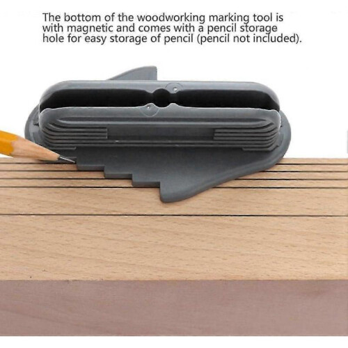 Center Scribe Multifunctional Woodworking Tool for Construction Marking Tool (Gray) 2