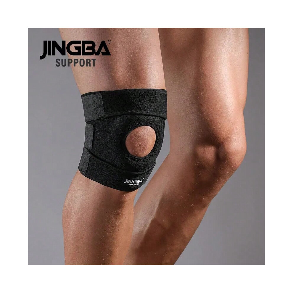 (Black, XS) 1pc Knee Support Patella Brace, Adjustable Straps Knee Support Wrap for Knee Pain