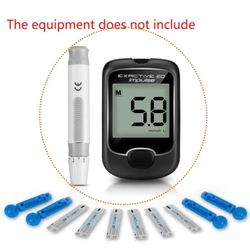 (Only 100x Test Strips + 100x Lancets) Exactive EQ Blood Glucose Test Strips 1