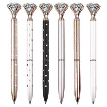 6pack Diamond Pen Rose Gold Pen Crystal Ballpoint Pens Bling Metal Ballpoint Pen Office Supplies Black Ink Includes Extra Pen Refills