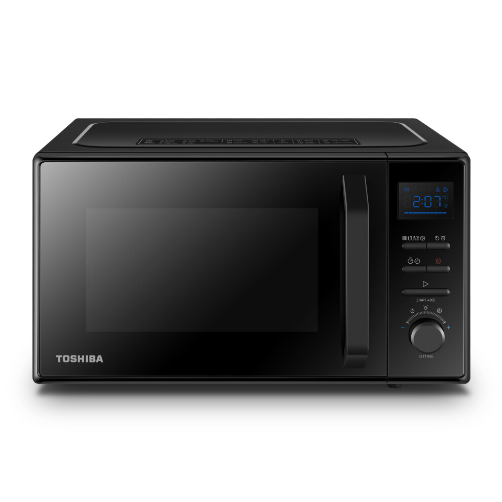 25 Litre 31cm High, Freestanding Small Combination Microwave Oven - Black