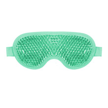 Masque rafraîchissant pour les yeux, compresse glacée pour les yeux, réutilisable, anti-migraines, anti-stress, soin de la peau, vert